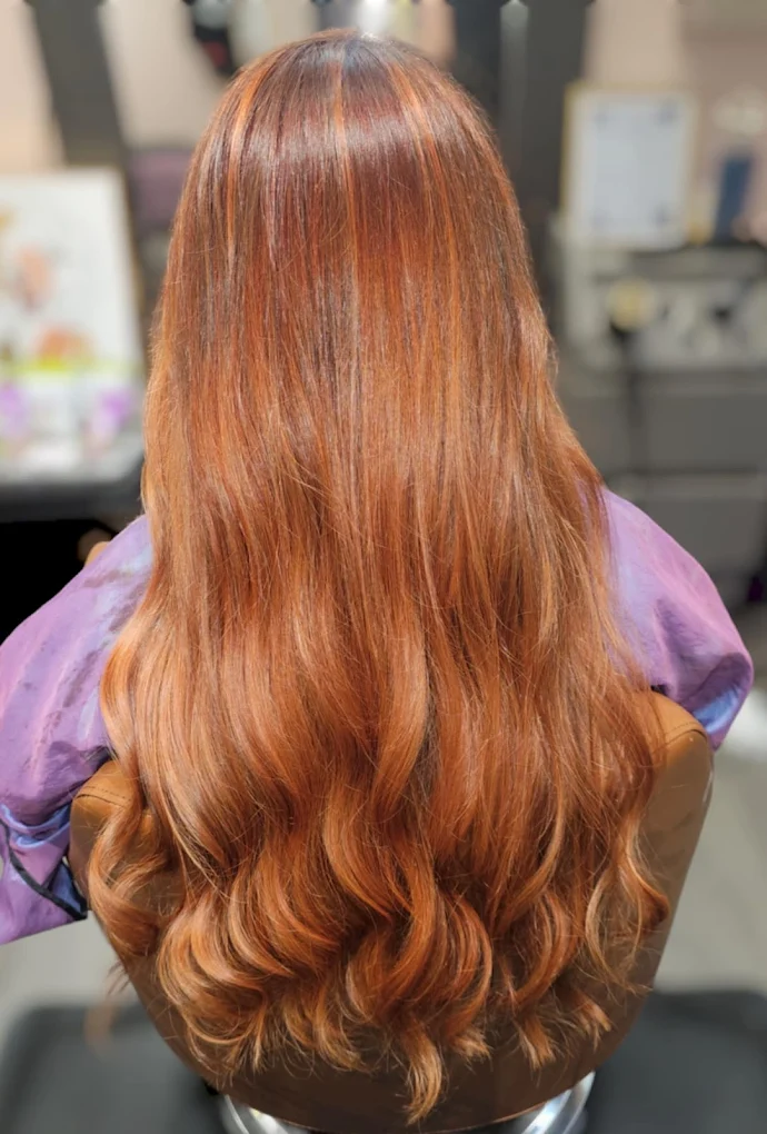 Highlighted blonde hair result at Dream Hair Artistry Salon