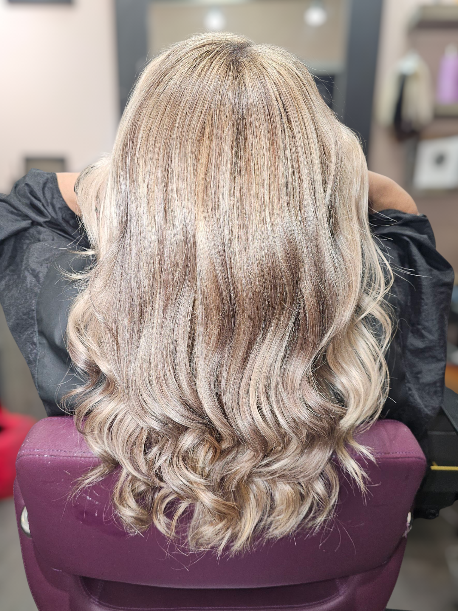 Blonde hair transformation at Dream Hair Artistry Salon